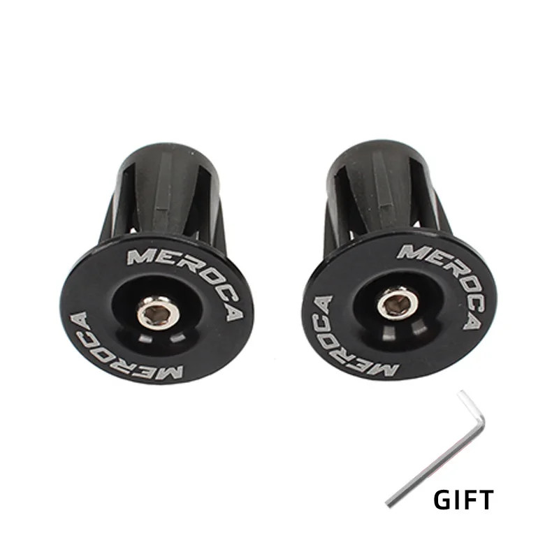 1 Pair Bike Handlebar End Plugs Aluminum Alloy MTB Road BMX Grip Caps