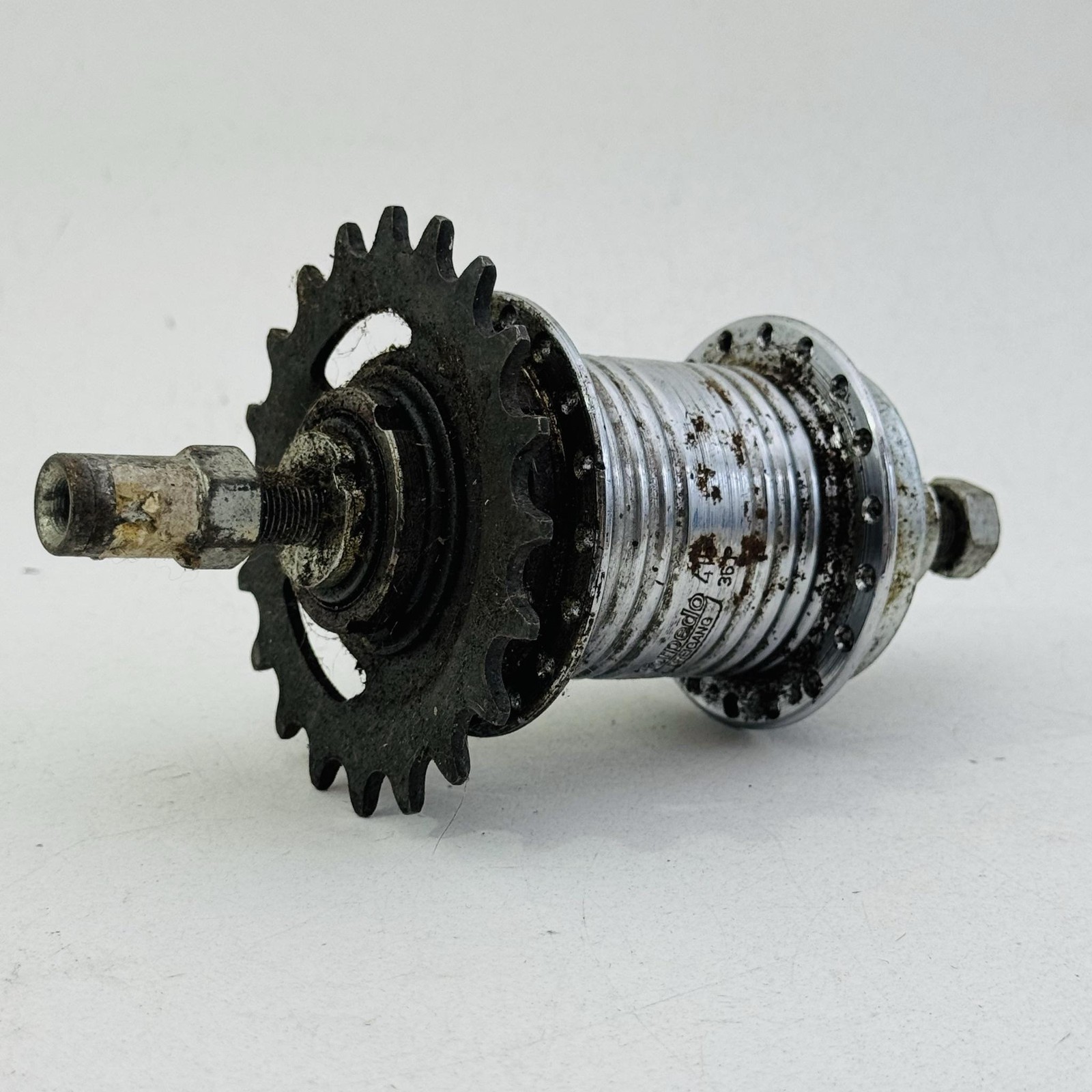 Vintage Sachs Torpedo Dreigang Coaster Hub 3 Speed 36H 110mm Silver Germany A53