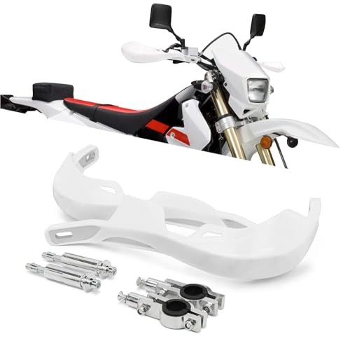 Dirt Bike Hand Guards Motorcycle Handguards Universal 7/8″ 22mm 1 1/8″ white