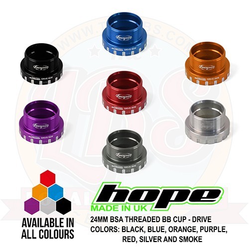 Hope BSA 24mm Threaded Bottom Bracket Cup – All Colors – New