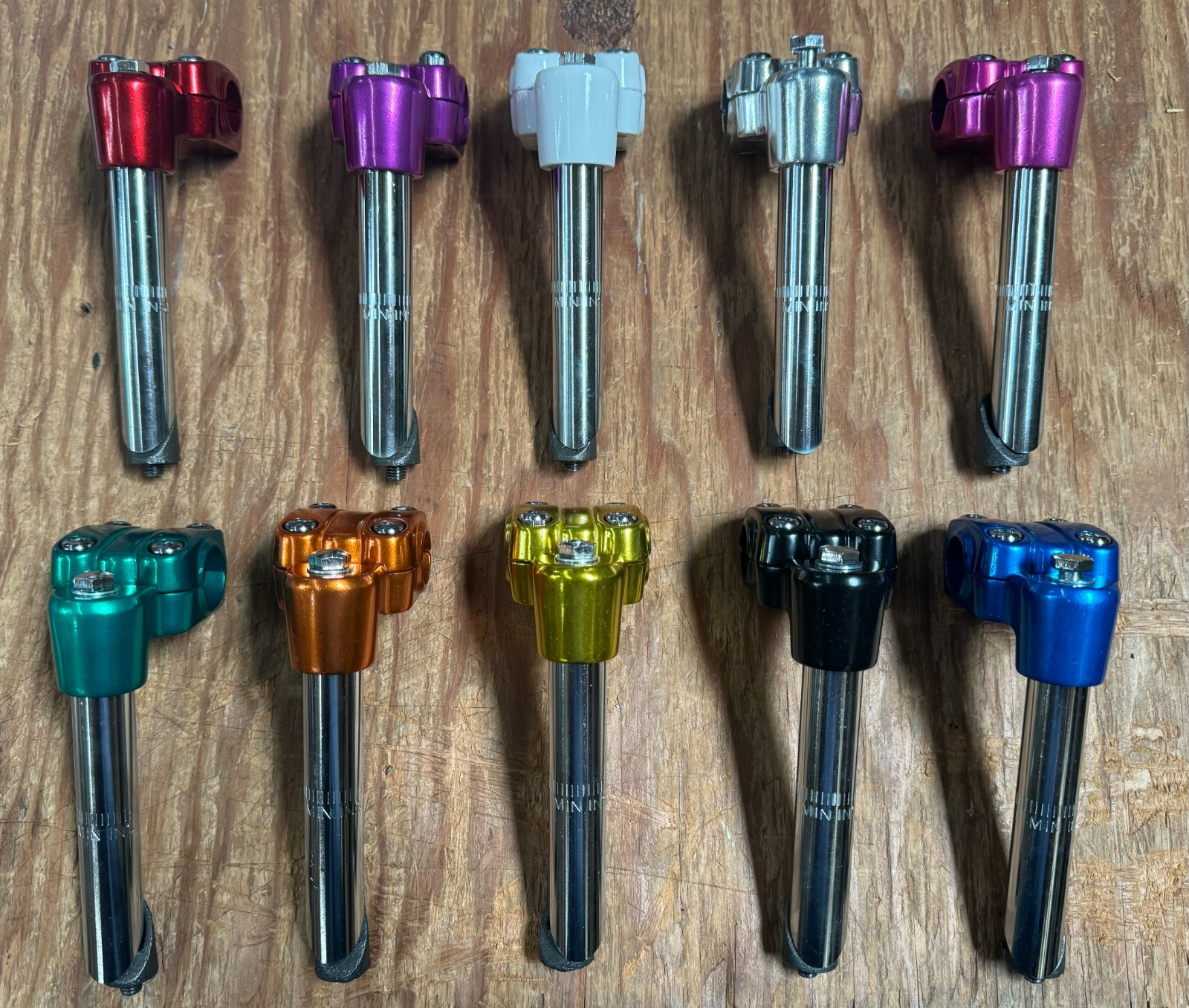 ALLOY BMX BIKE 4BOLT QUILL STEM VINTAGE CRUSIER SCHWINN STYLE BICYCLE COLORS