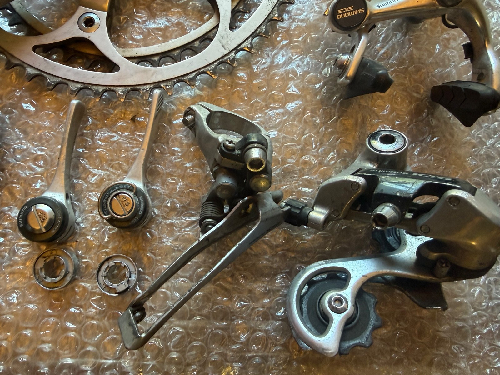 Shimano 105 series 1050 6 Spd Group ITALIAN Derailleurs, Brakes, Shifters – USED