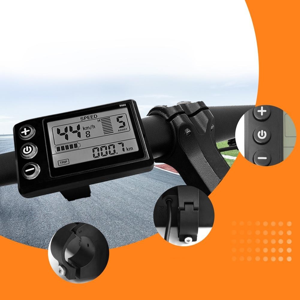 Electric Bike 3-mode Controller 80*50mm ABS Plastic Intelligent Speed Limit