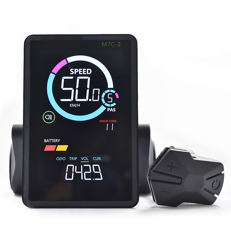 Compact Waterproof M7C-2 Ebike SM/Waterproof Display with UART 2 Display