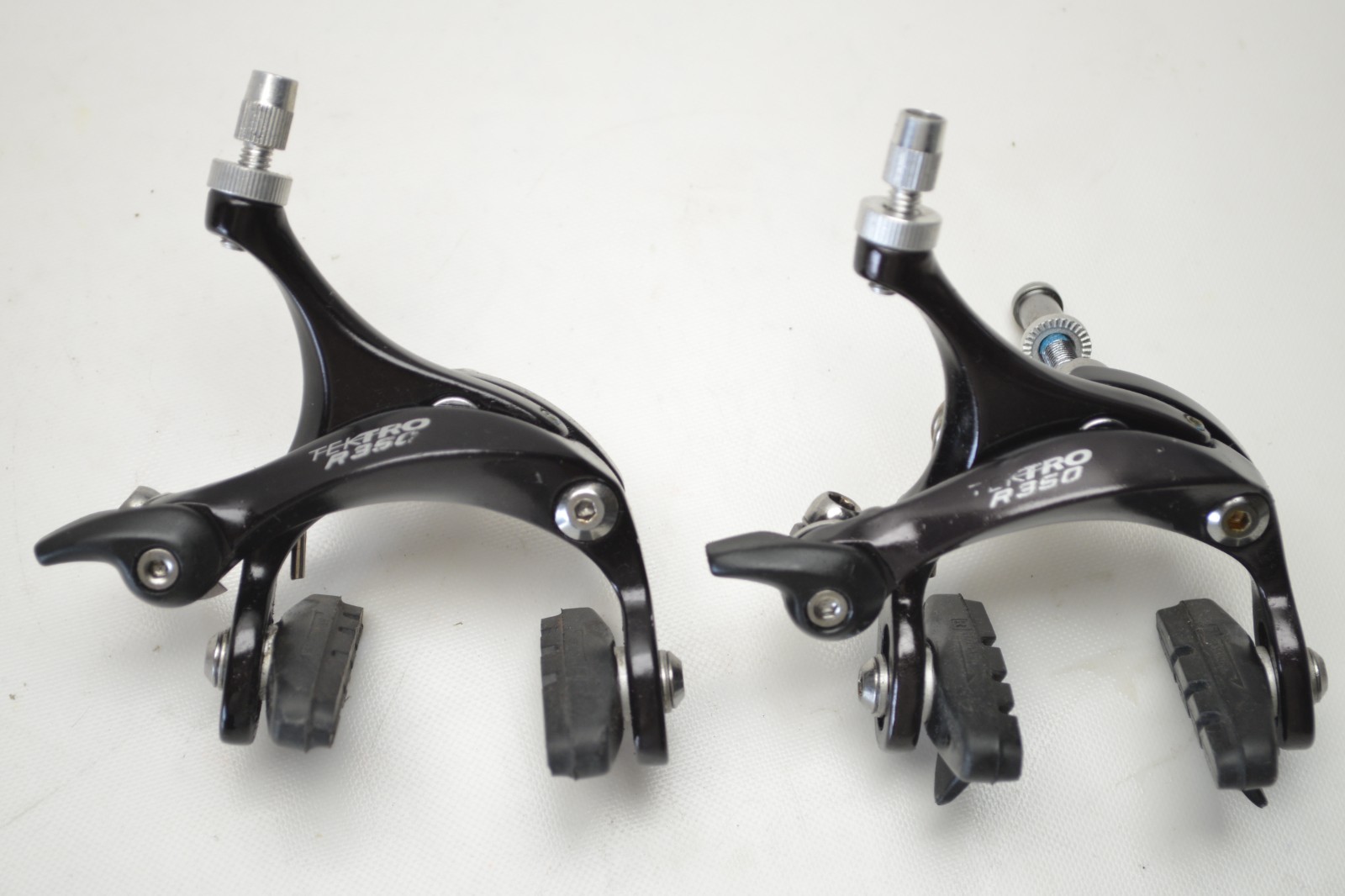 TEKTRO R350 BICYCLE RECESSED DUAL PIVOT SIDE PULL QR BRAKES SET 44 MM CENTER