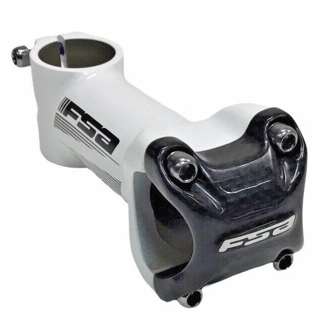 FSA Gossamer Pro Alloy Stem 120mm ±6° 31.8mm White Carbon Faceplate 1‑1/8″ 161g