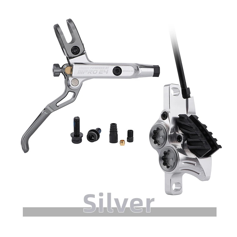 Mtb Bike Hydraulic Brake 800mm/1550mm Front Rear Brake 4 Piston Oil Pressure