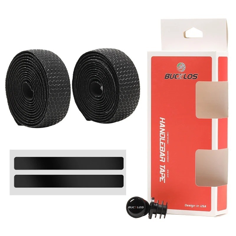 2pc Bicycle Handlebar Tape Cycling Road Bike Soft EVA Non-Slip Handle Wrap Strap