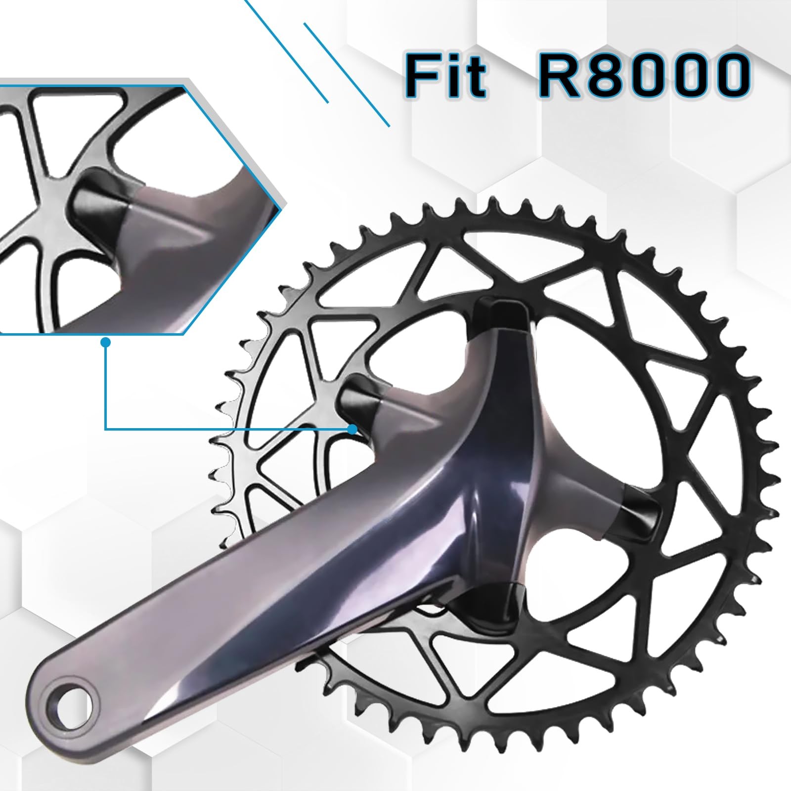 BUCKLOS Bike Chainring Bolts Crankset Screws AL7075-T651 Aluminum Alloy Shimano
