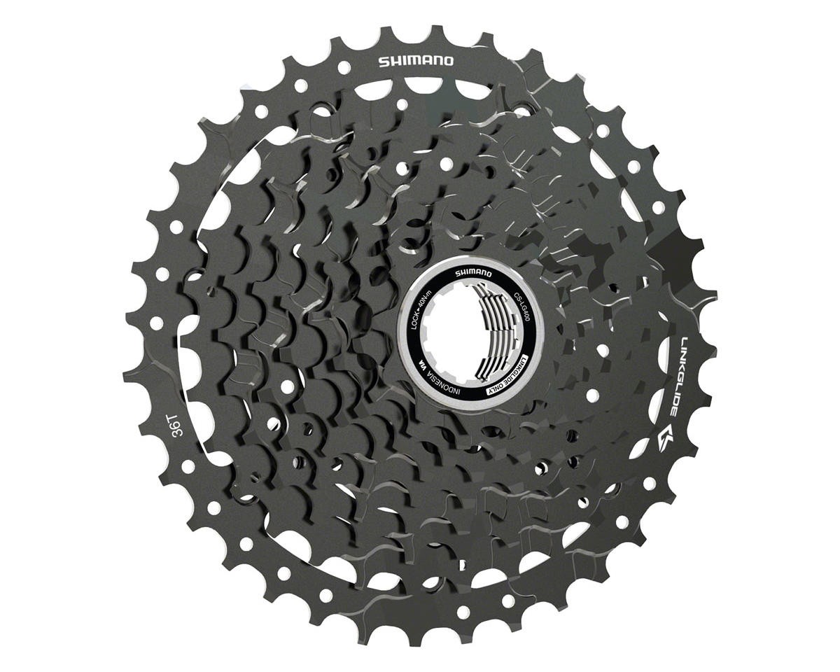 Shimano CUES CS-LG400-9 LinkGlide Cassette (Black) (9 Speed) (Shimano HG)