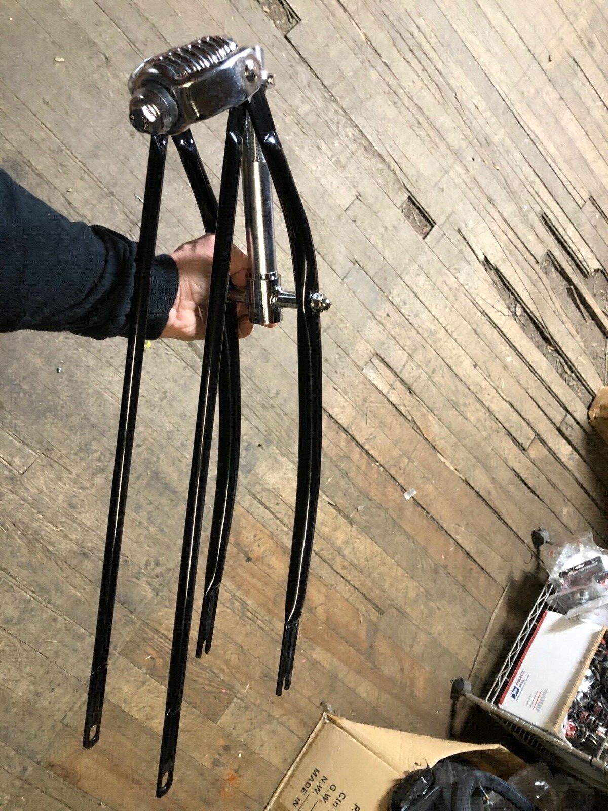 Springer Fork BICYCLE Schwinn BLACK & CHROME EXCELLENT bike fork for 26″ bikes