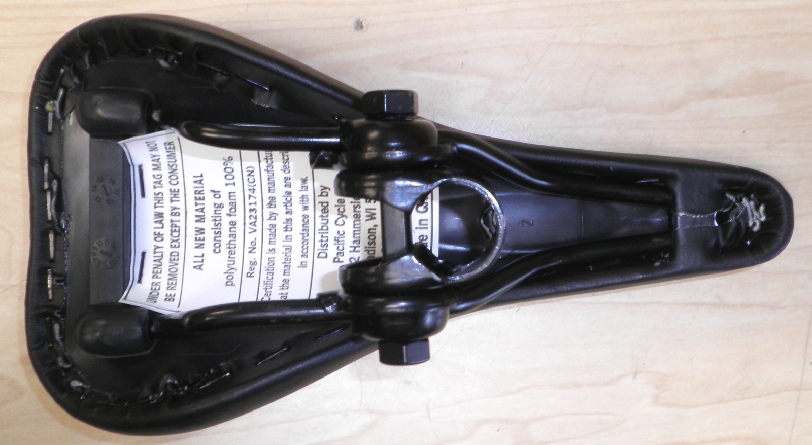 MONGOOSE BLACK/GRAY BIKE SADDLE/SEAT PARTS 193-2