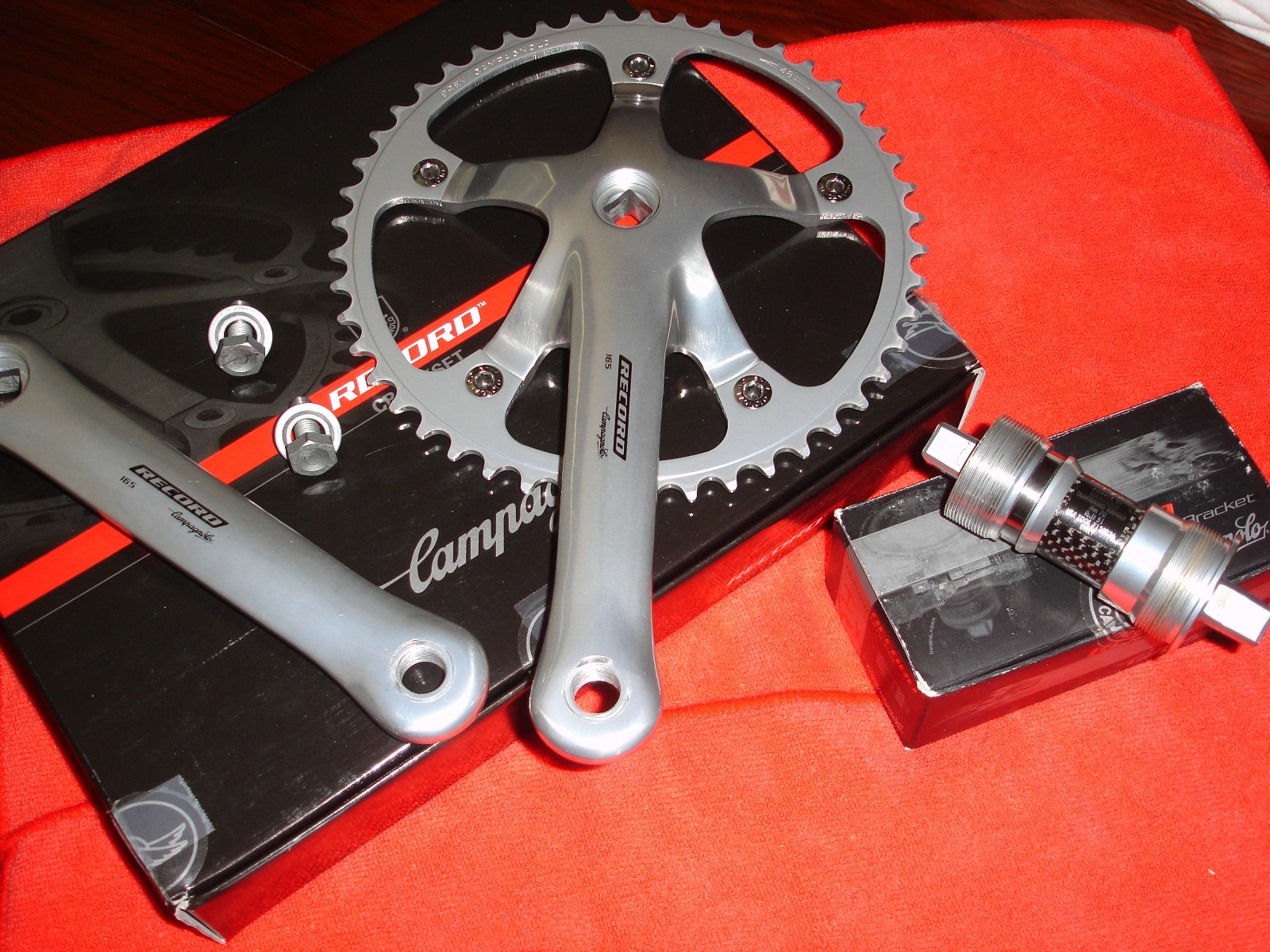 Campagnolo Record Pista Crankset with Italian Threaded Bottom Bracket