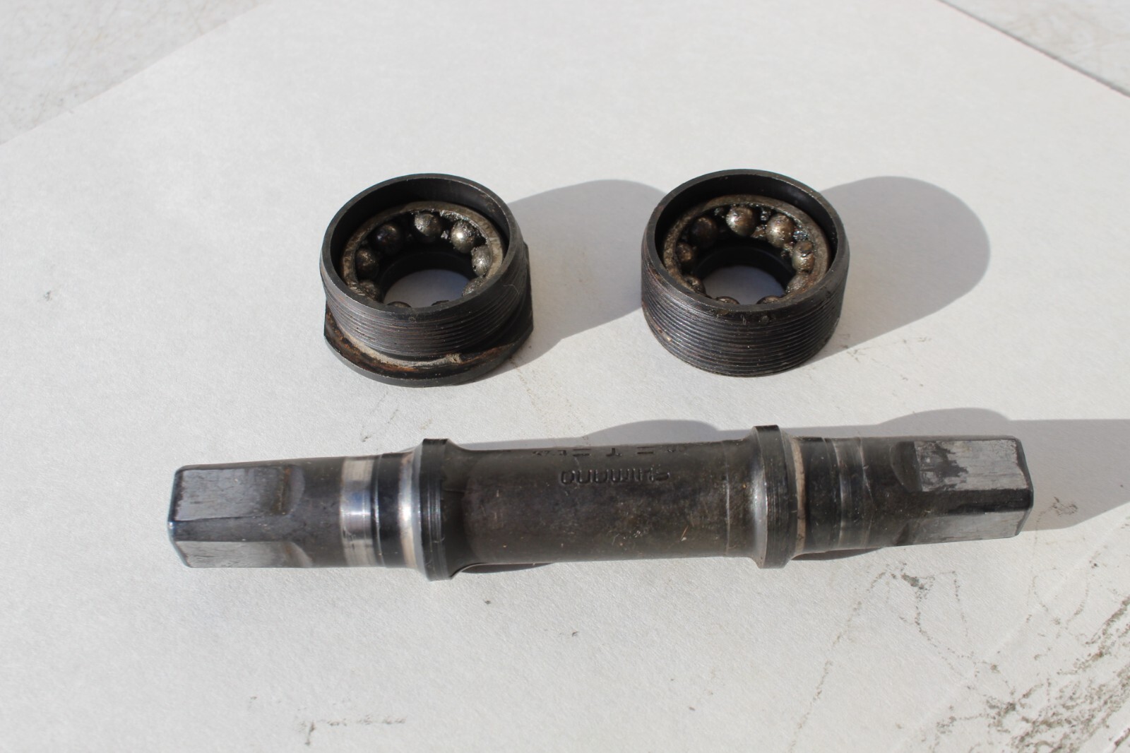 MTB bottom bracket Shimano D-3NL VIA Japan CroMo BSA 122.5 mm 1.37