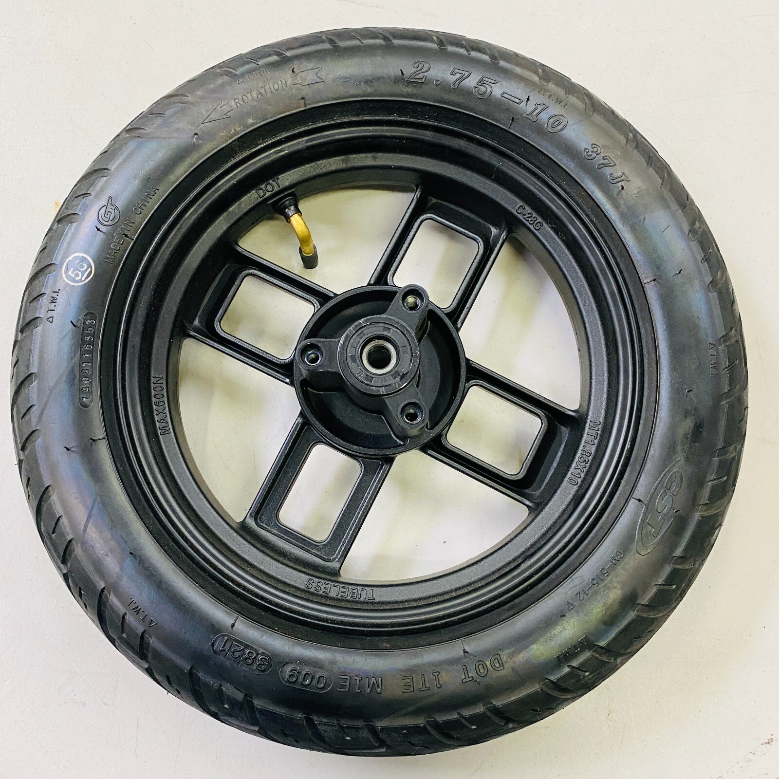SWFT MAXX eMoped Scooter eBike Front 2.75-10 37J STD.RIM.MT 1.75 Tire w/ wheel
