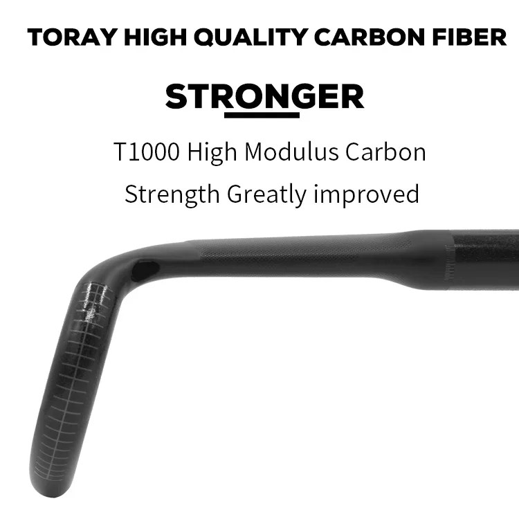 Carbon Fiber Gravel Bike Handlebar 31.8mm Clamp 380mm 400mm 420mm 440mm