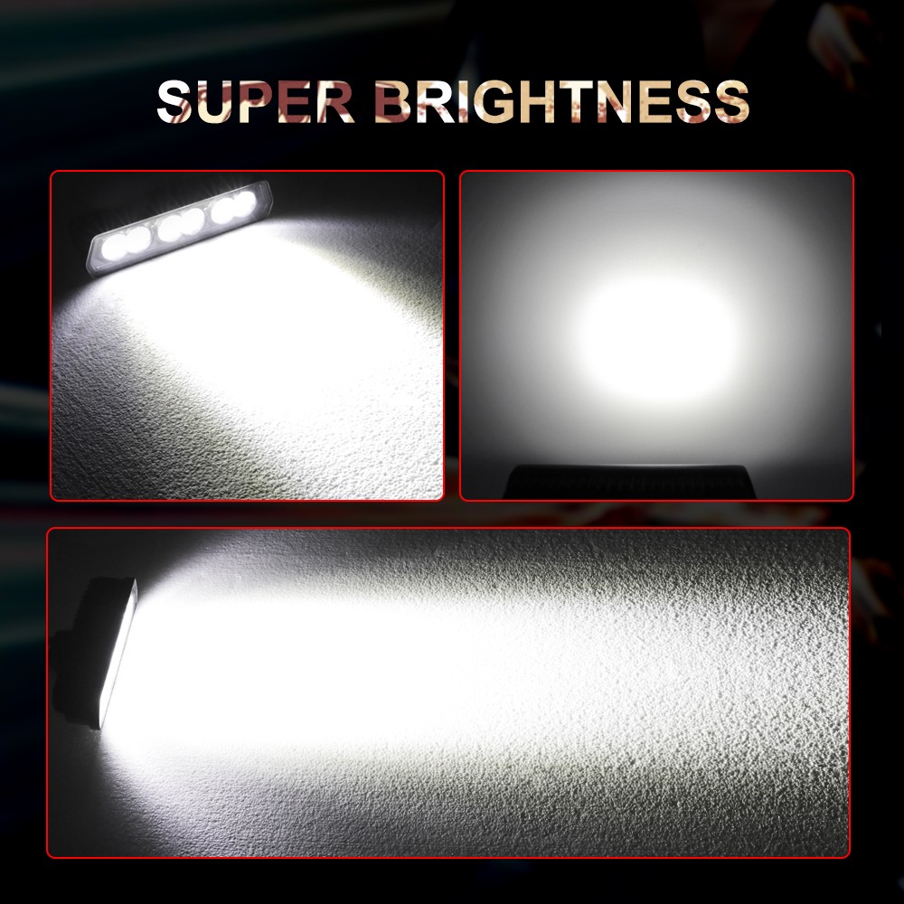 For E-Bike Bicycle Headlight Front LED Light Bar Ultra-Bright LED 6000 Lumens 6″