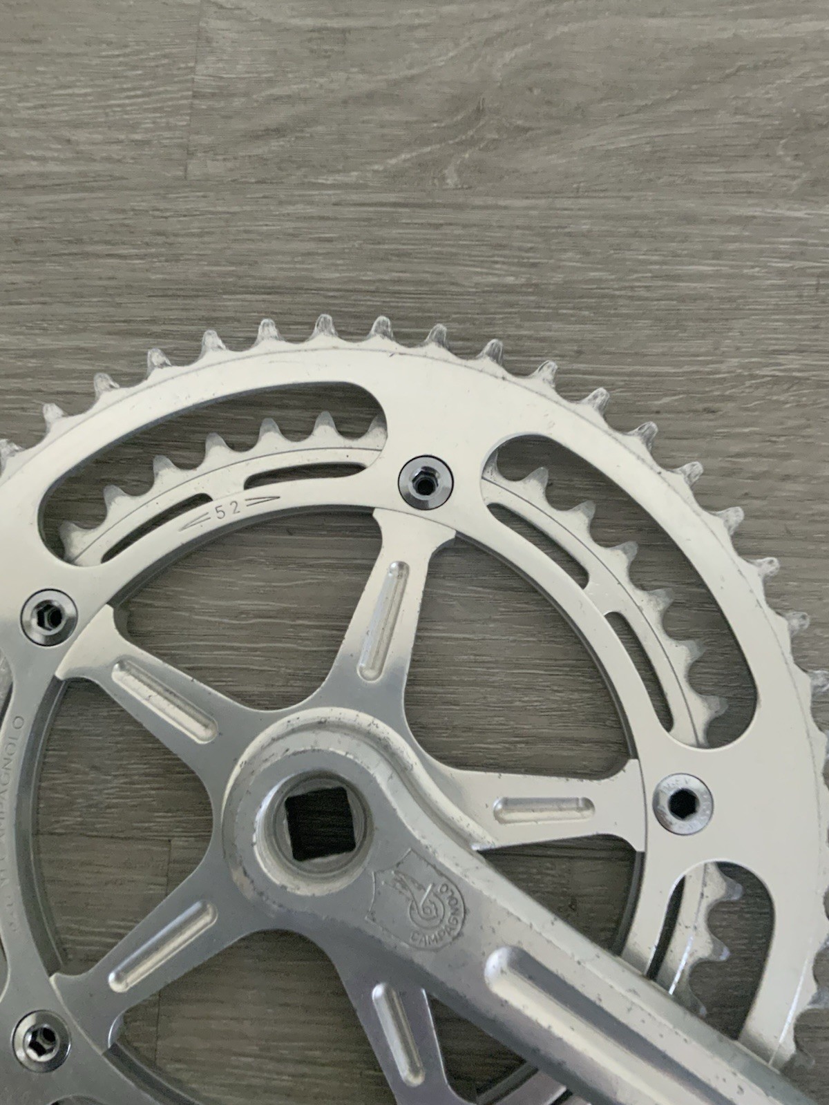 CAMPAGNOLO RECORD CRANKSET DOUBLE 52-42 TOOTH 170 MM ARMS
