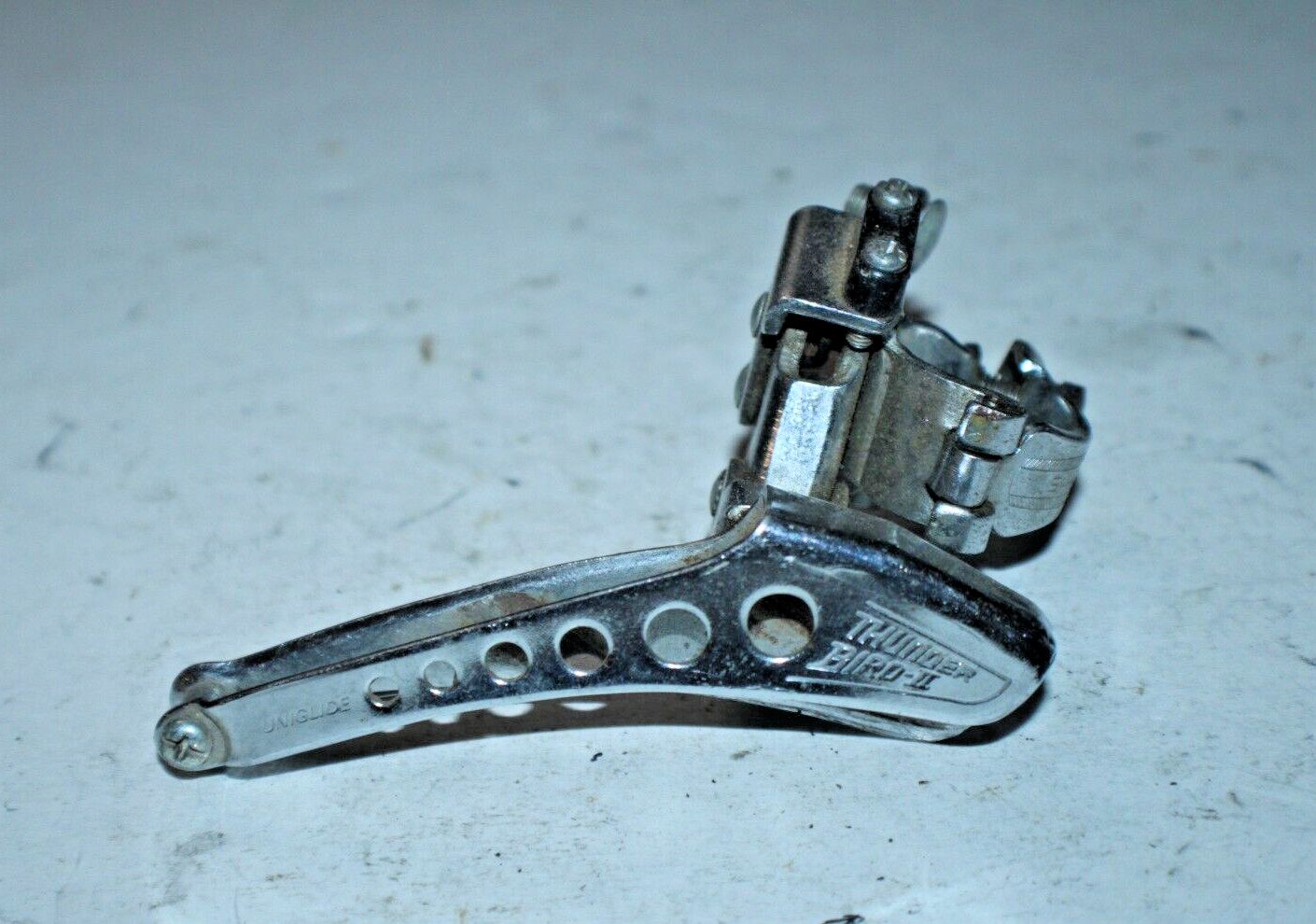 Shimano Thunder Bird II Vintage Double Front Derailleur 25.4mm Silver Ships USA!