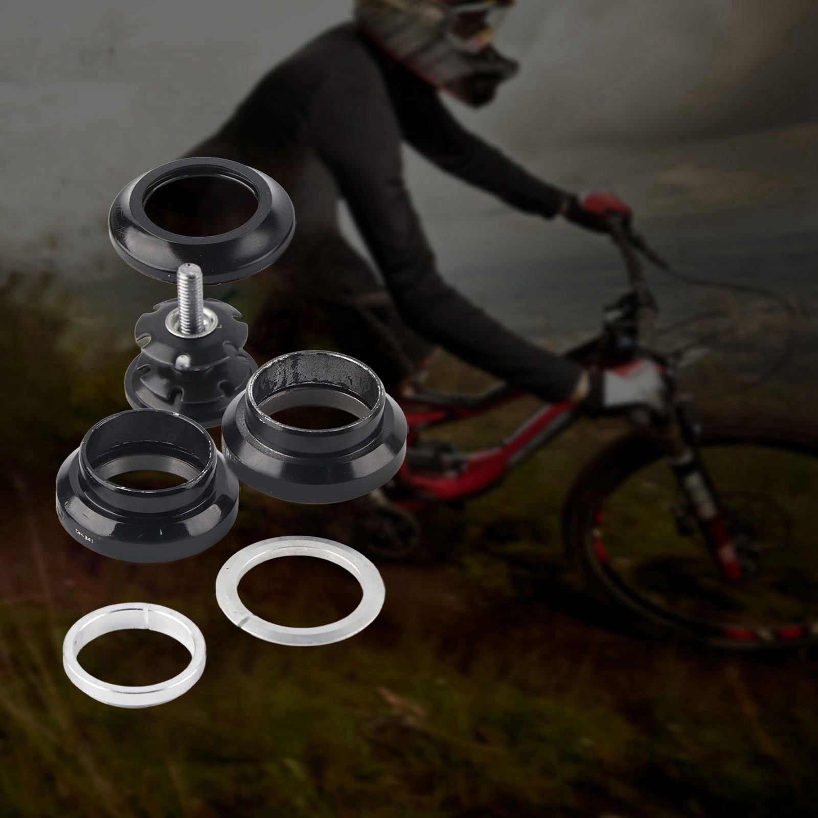 Aluminum Alloy 34mm Bicycle Bike Headset For 28.6mm Straight Steerer Fork
