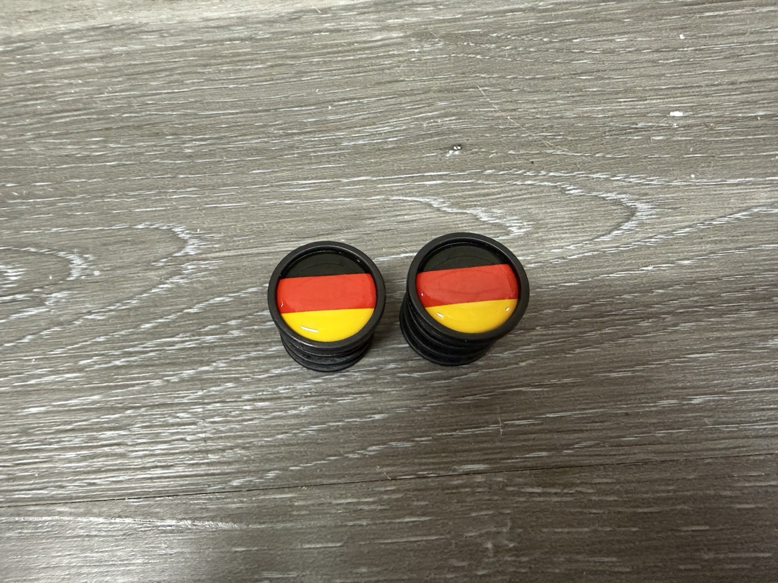 German Flag Bicycle Bike Handlebar Bar End Plugs Germany