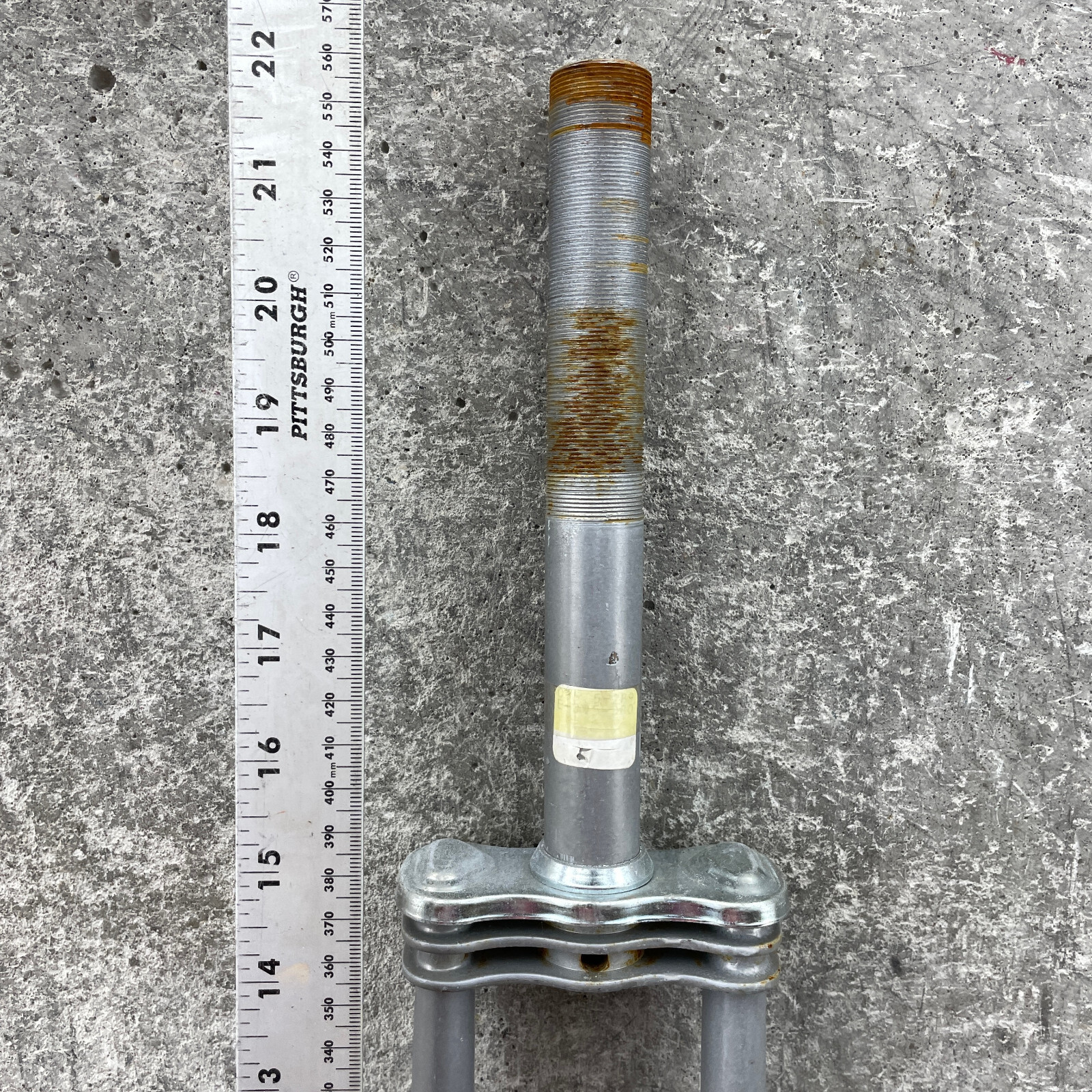 Wald 24″ Fork Cruiser Silver Replacement Fork 1 in Threaded 8″ 70s NOS Biplane