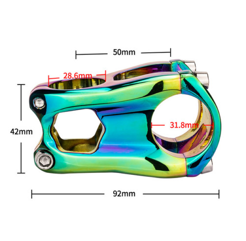 Bicycle Stem 50mm 31.8mm Bar Clamp 0 Degree No Rise MTB Road Bike XC Gravel ZTTO