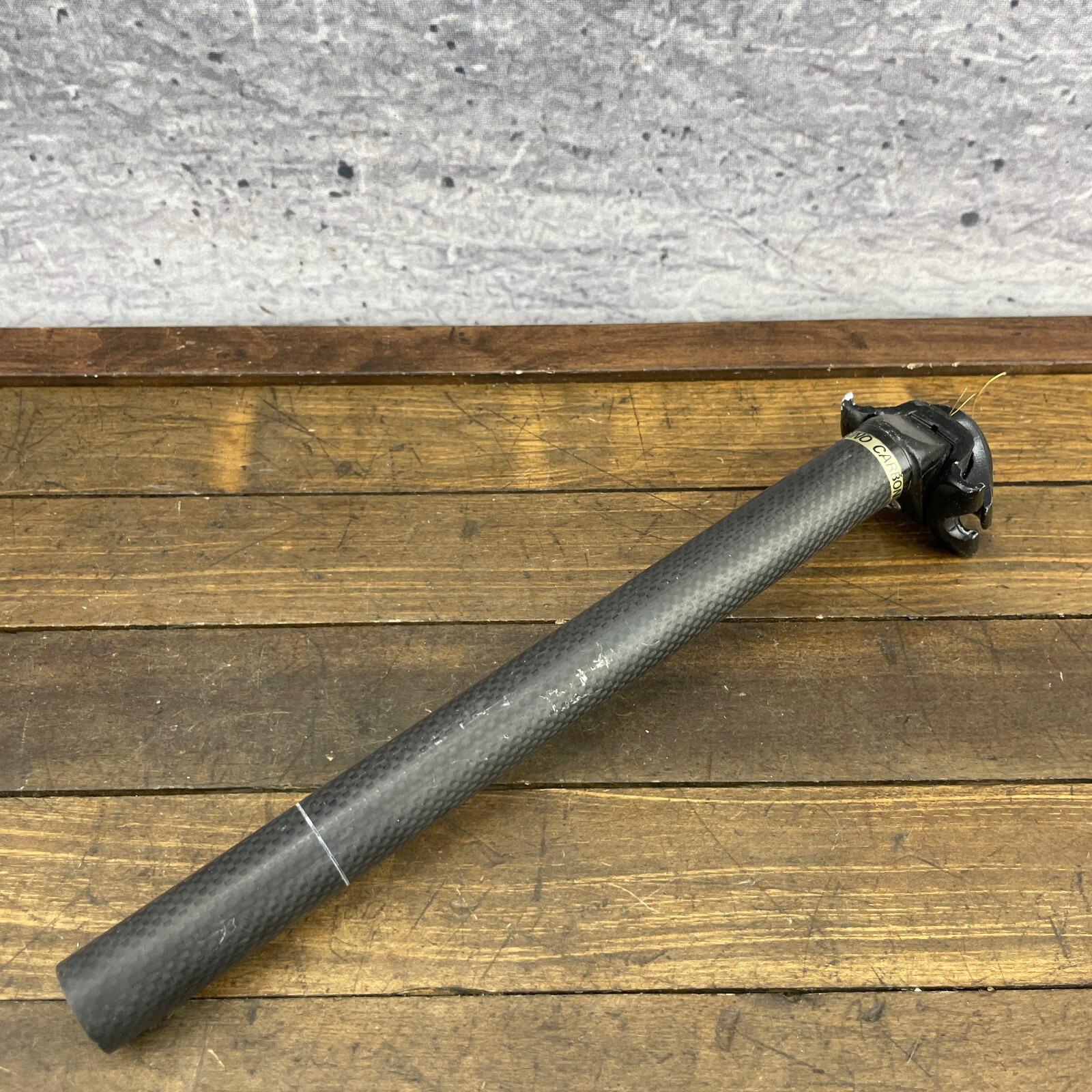 Vintage Sugino Carbon Fiber Seatpost 24.7 mm 285 mm MTB Road 24.7 mm Grooved