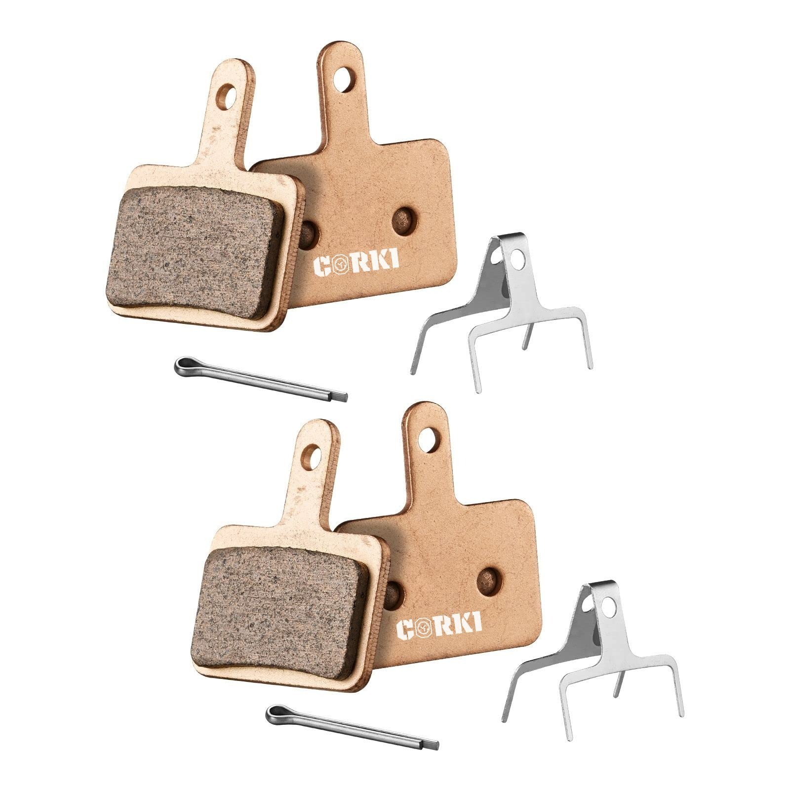 2 Pairs Brake Pads for Shimano Deore TRP Tektro – Resin/Semi-Metallic