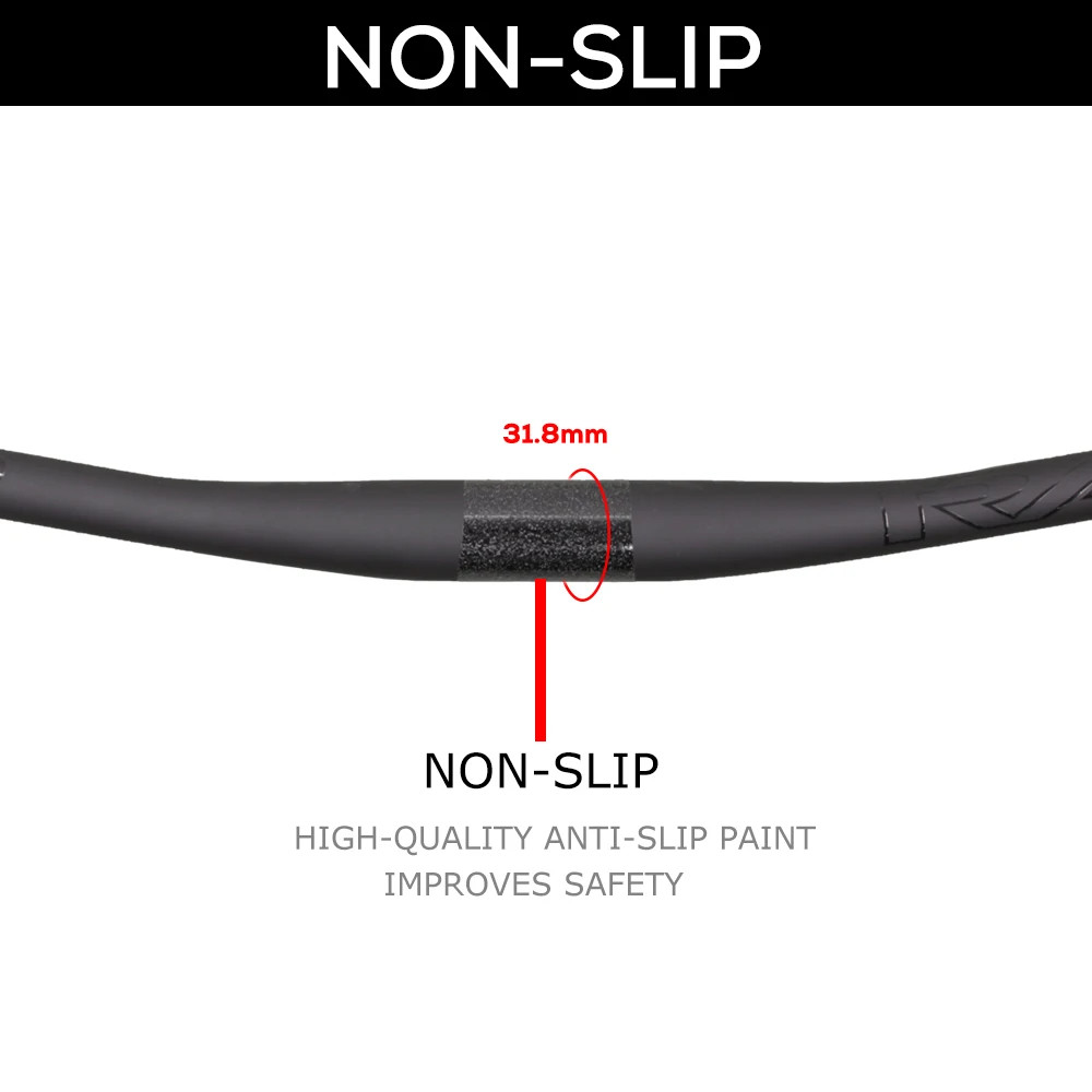 Mtb Full Carbon Fiber Integrated Mountain Bike Handlebars Matte Bicycle Bar