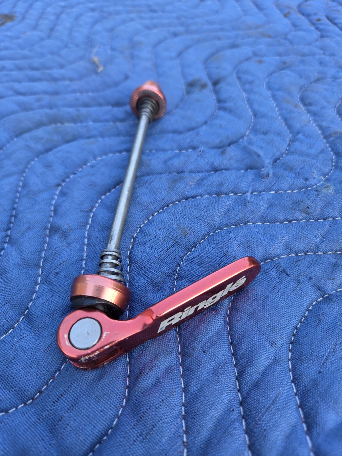Vintage Ringle Front Wheel Quick Release Skewer 100 Mm Red MTB 50g 90s USA