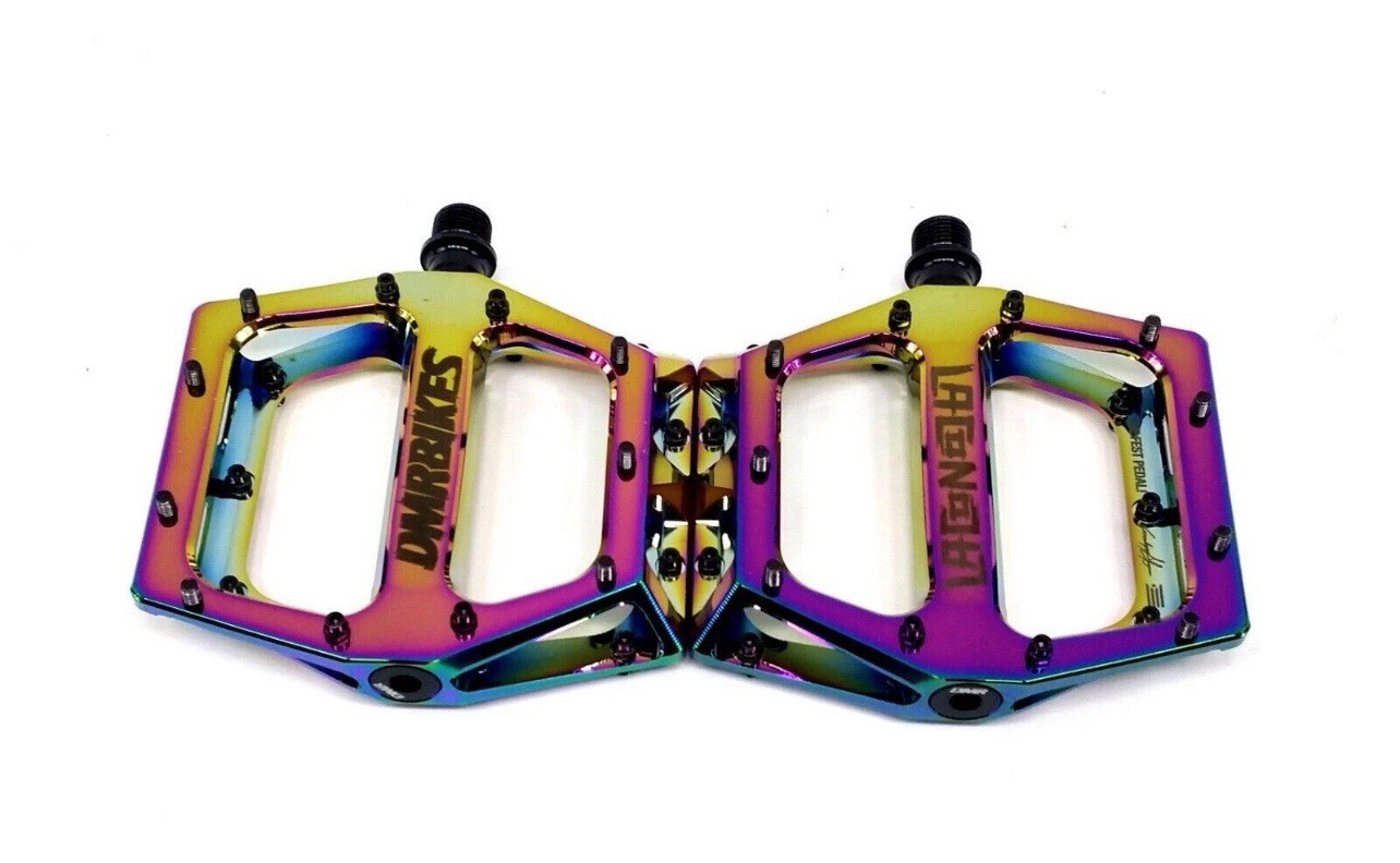 DMR Vault Lacon Limited Signature Mountain Bike Platform Pedals Chromo Oil Slick