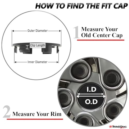 RTRHINOTUNING 68mm Wheel Center Caps for XXR 557 530 531 Rims, OD:68mm(2.68″),
