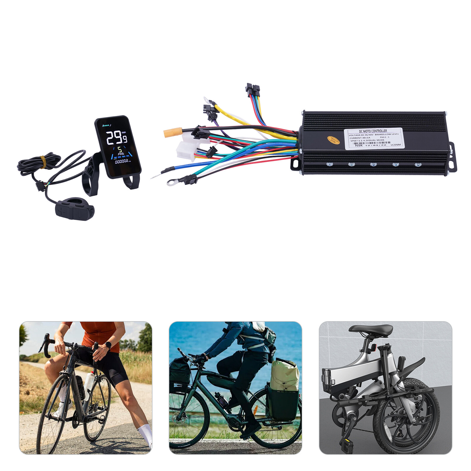 36V 1200W EBike Electric Bicycle Scooter Brushless Controller Kit LCD Display
