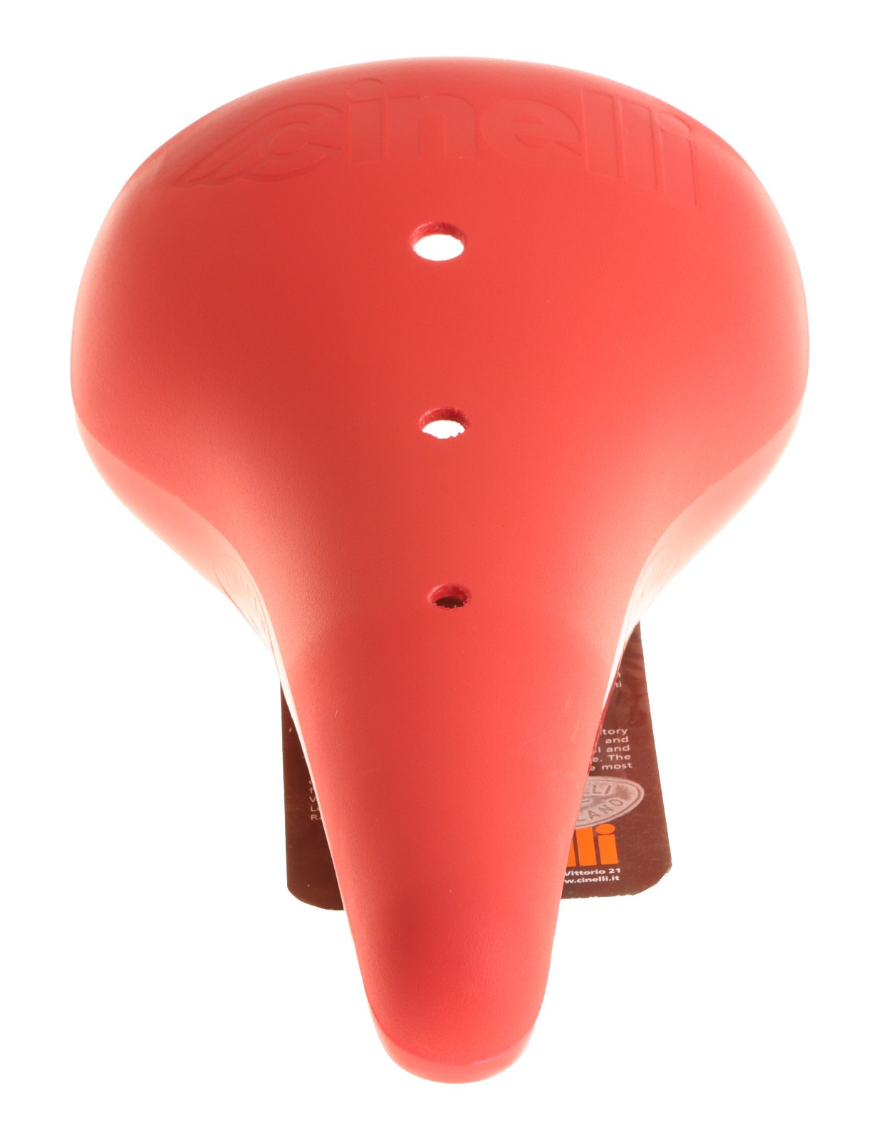 Cinelli Unicanitor Saddle Steel Rails Hard Plastic Shell Red 2012 NEW NOS