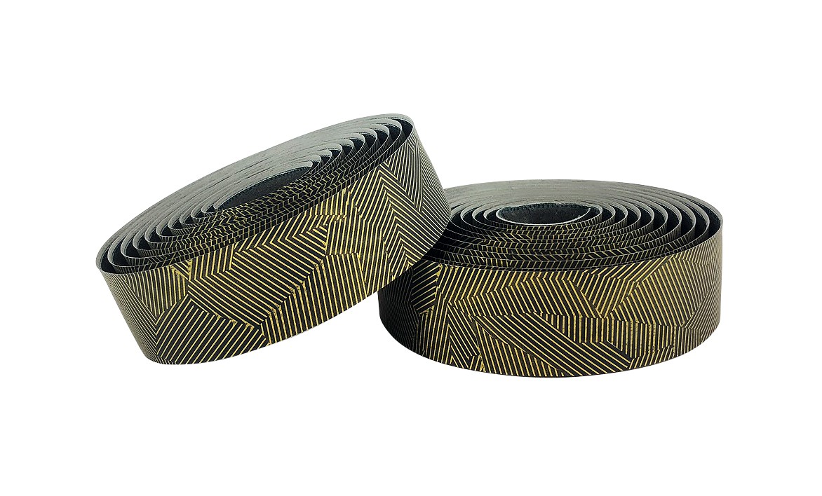Gripping bartape Touring Bicycle Bike BTP EMO LTMGD Handlebar Tape Black/Gold
