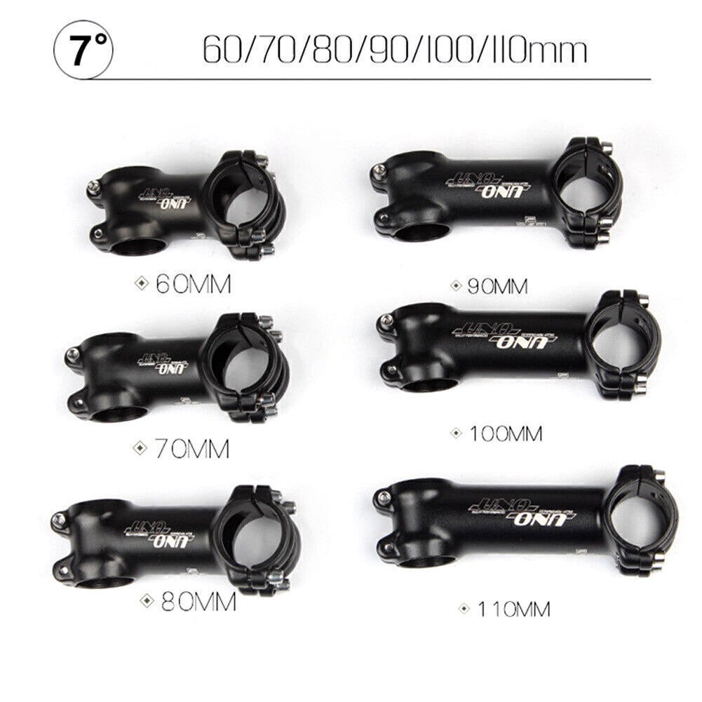 Fit UNO Stem 7°/17°/35°Mountain Road Bike Handlebar Stem Aluminum 31.8*60-130mm