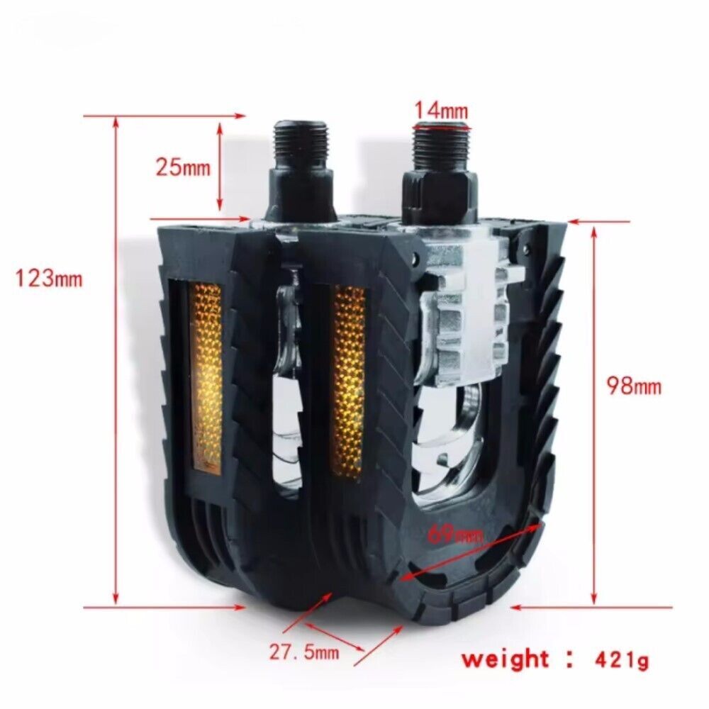 1 Pair Bike Folding Pedals Aluminum Alloy for Mountain Bike Road Bike BMX