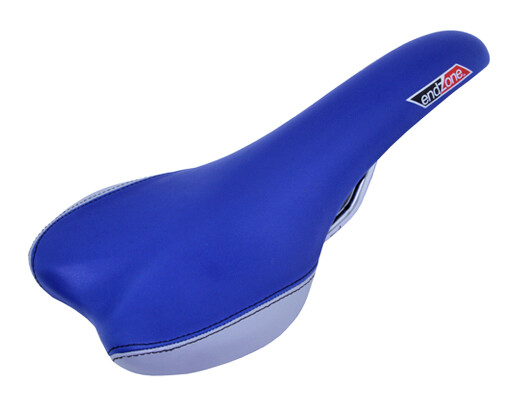 Bike Saddle 1314 Endzone Blue/Silver. bike parts.