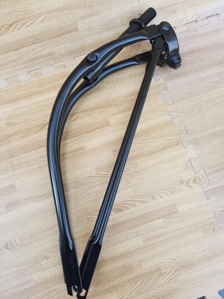 26″ Black Bent Springer Fork Bicycle,Bike Cruiser,Chopper Lowrider