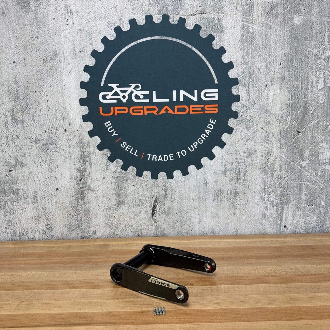 Light Use! SRAM Force AXS XPLR E1 165mm Carbon Dub Wide 8-Bolt Crank Arms 411g
