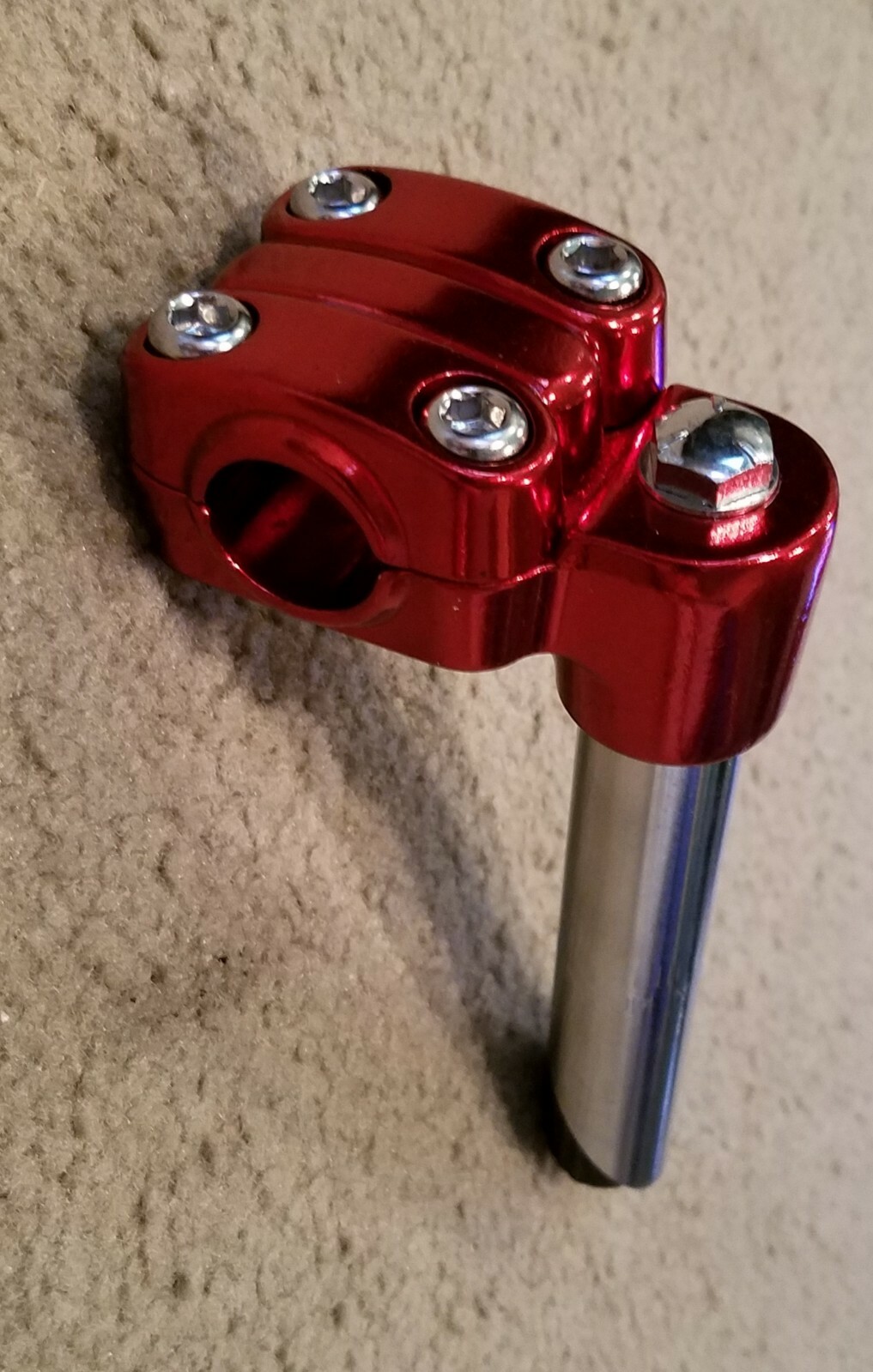 NEW BMX FREESTYLE BICYCLE GOOSENECK STEM 21.1mm RED , CRUISERS, SCHWINN’S