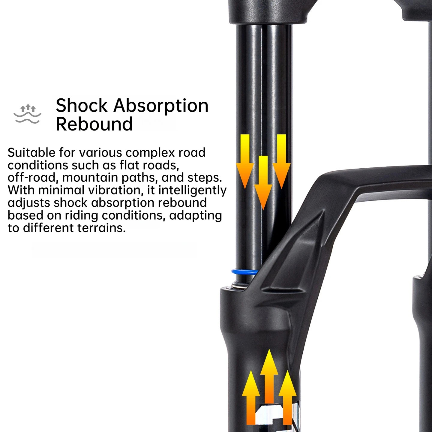 27.5/29 Inch Mountain Bike Dual-Crown Air Fork BOOST Thru Axle Suspension Fork