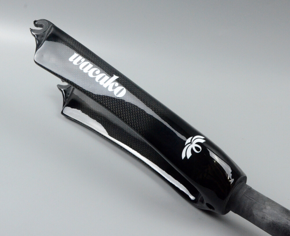 18/20/22 in Full Carbon Fiber Fork BMX Folding Bike Rigid Fork Rim Brake 28.6mm