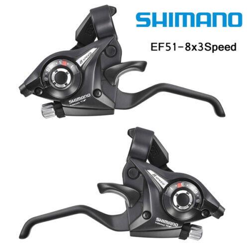 Shimano ST-EF51 GEAR Shifter 3/7/8/3×7/3X8 V-Brake Lever Speed Set Bike MTB