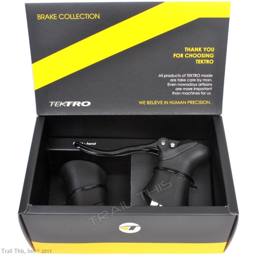 Tektro RL340 Pair/Set of Road Bike Brake Lever Aero Short-Pull Levers All Black
