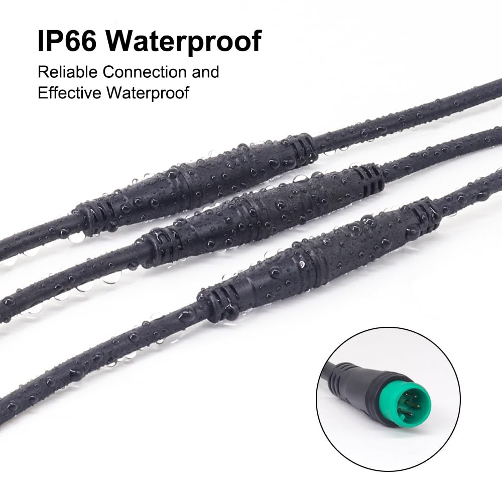 Ebike Extension Cable for Electric Bike Gear Sensor, Waterproof Connector 2 P…
