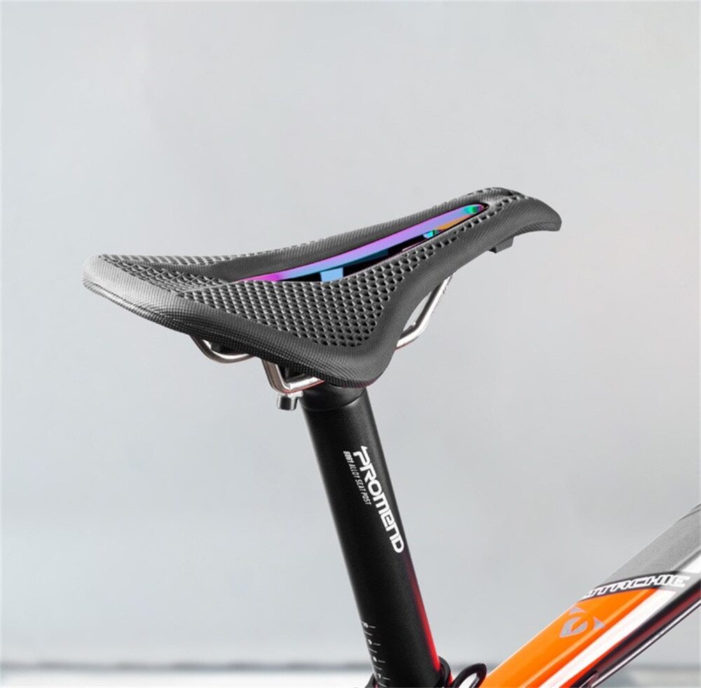 Promend 3D Printed Bicycle Saddle Hollow Honeycomb MTB Road Bike Seat Cushion