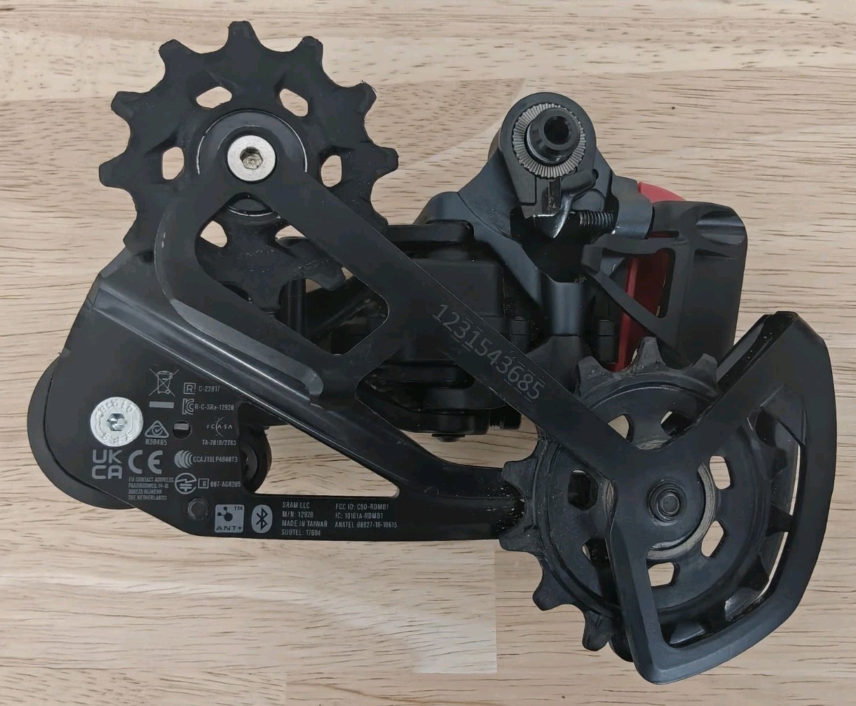 SRAM GX Eagle AXS Rear Derailleur – 12-Speed, Long Cage, 52t Max, Lunar