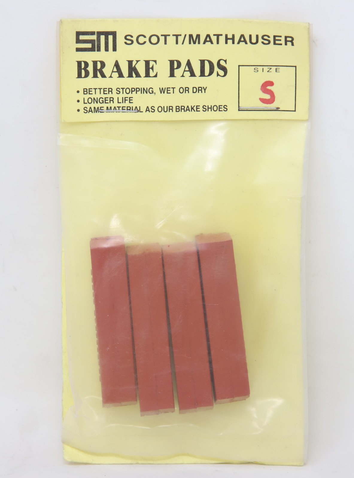 NOS SCOTT MATHAUSER BRAKE PADS CARTRIDGE ROLLERCAM SIZE S MTB BMX BRAKES VINTAGE